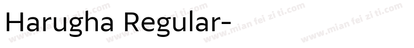 Harugha Regular字体转换